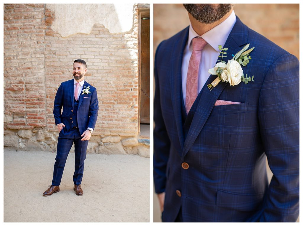Groom details with jacket