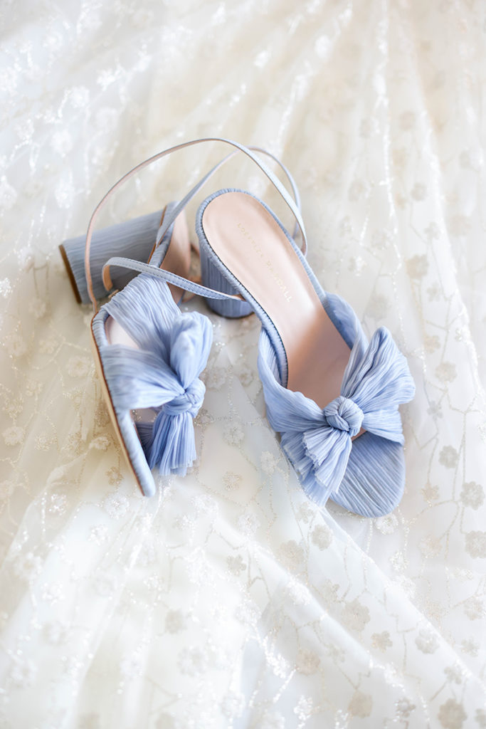 Bride's Blue Heels