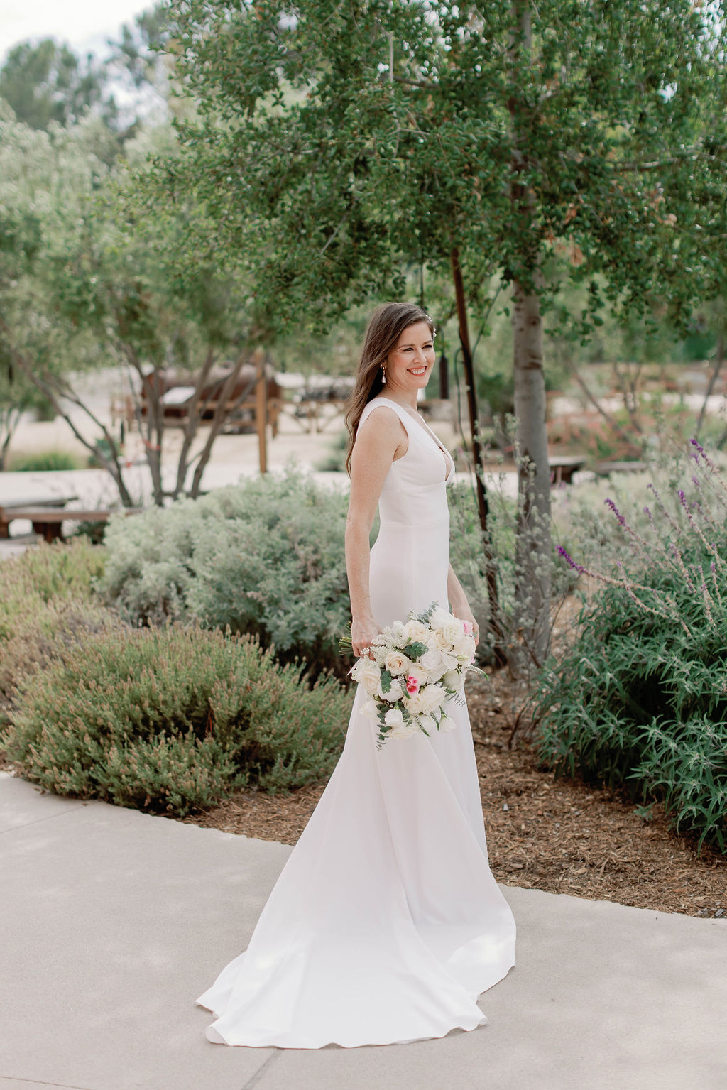 Photo of bride by Sarah Block Photography