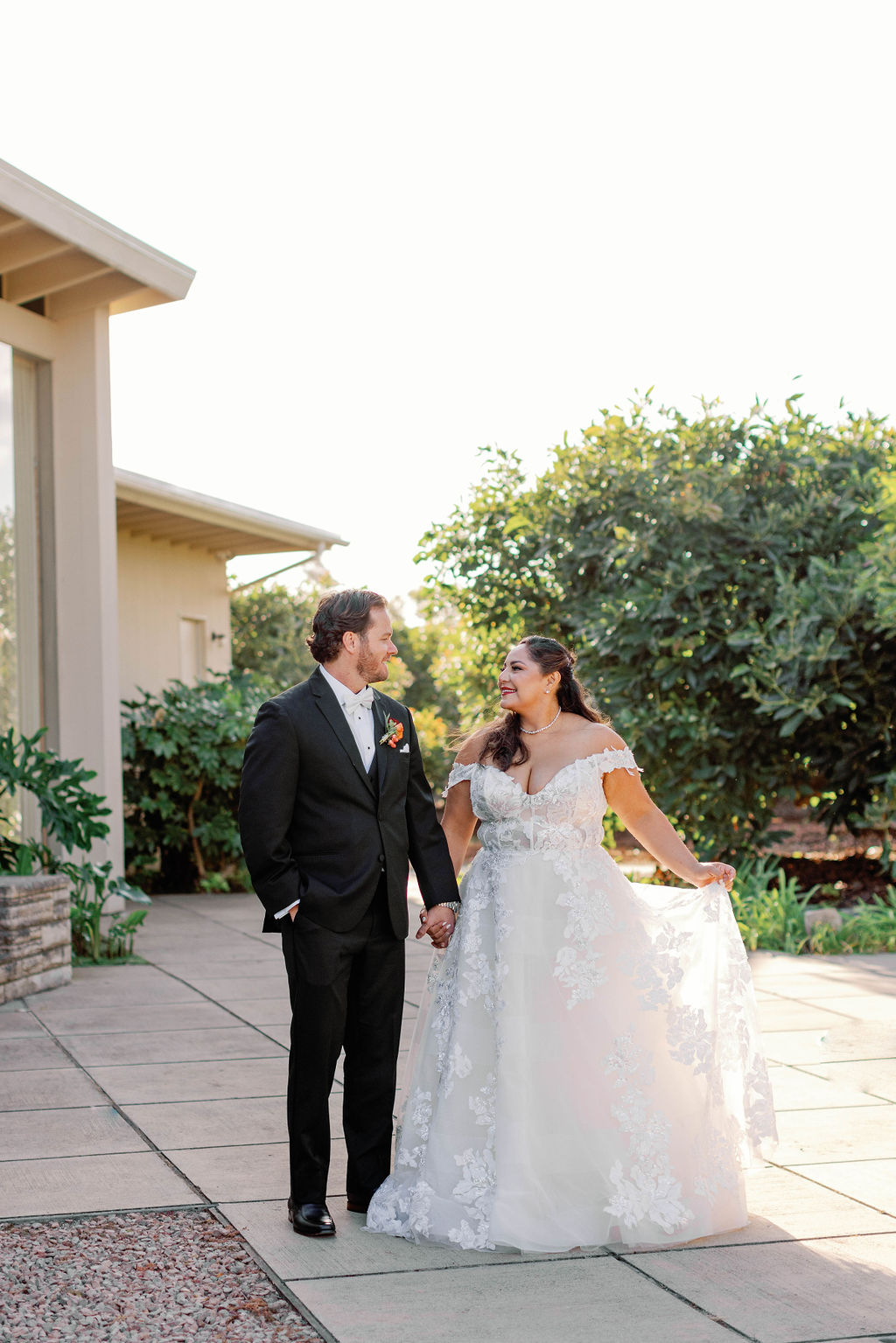 Bride and Groom at Mission Santa Barbara wedding | Photo by Sarah Block Photography
