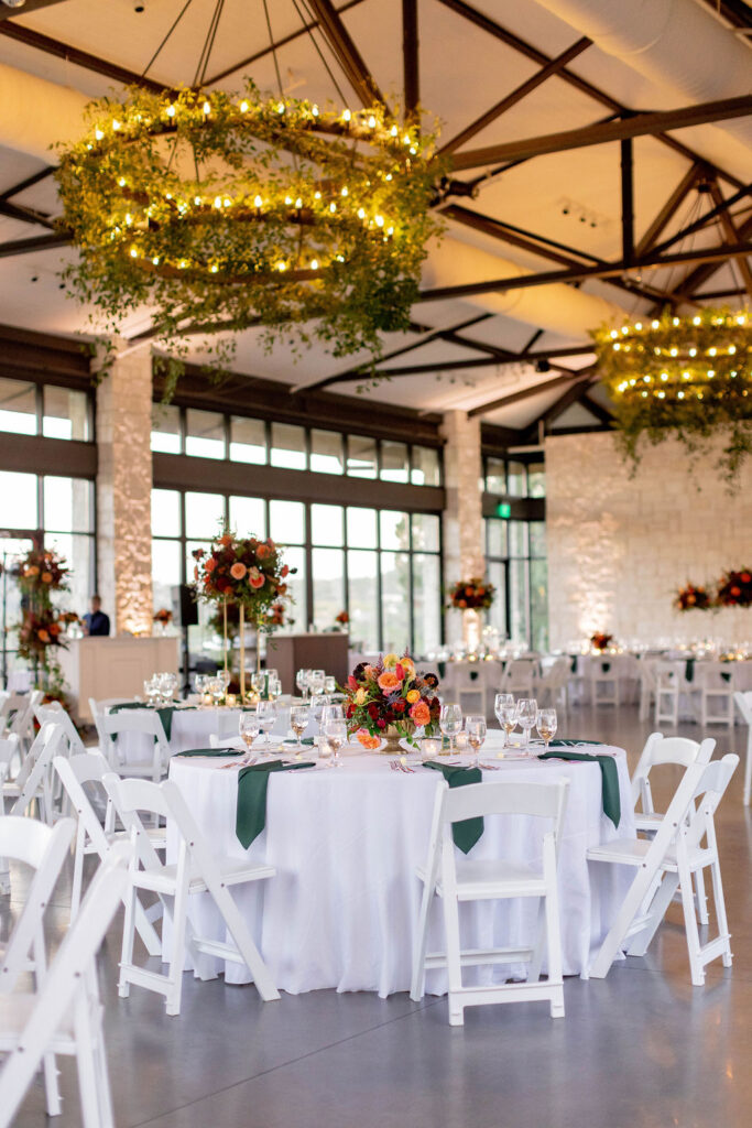 The wedding reception inside the Omni Barton Creek Resort. | Photo by Texas Photographer Sarah Block Photography